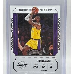 LeBron James Game Night Ticket 2022-23 Panini Contenders NBA Los Angeles Lakers